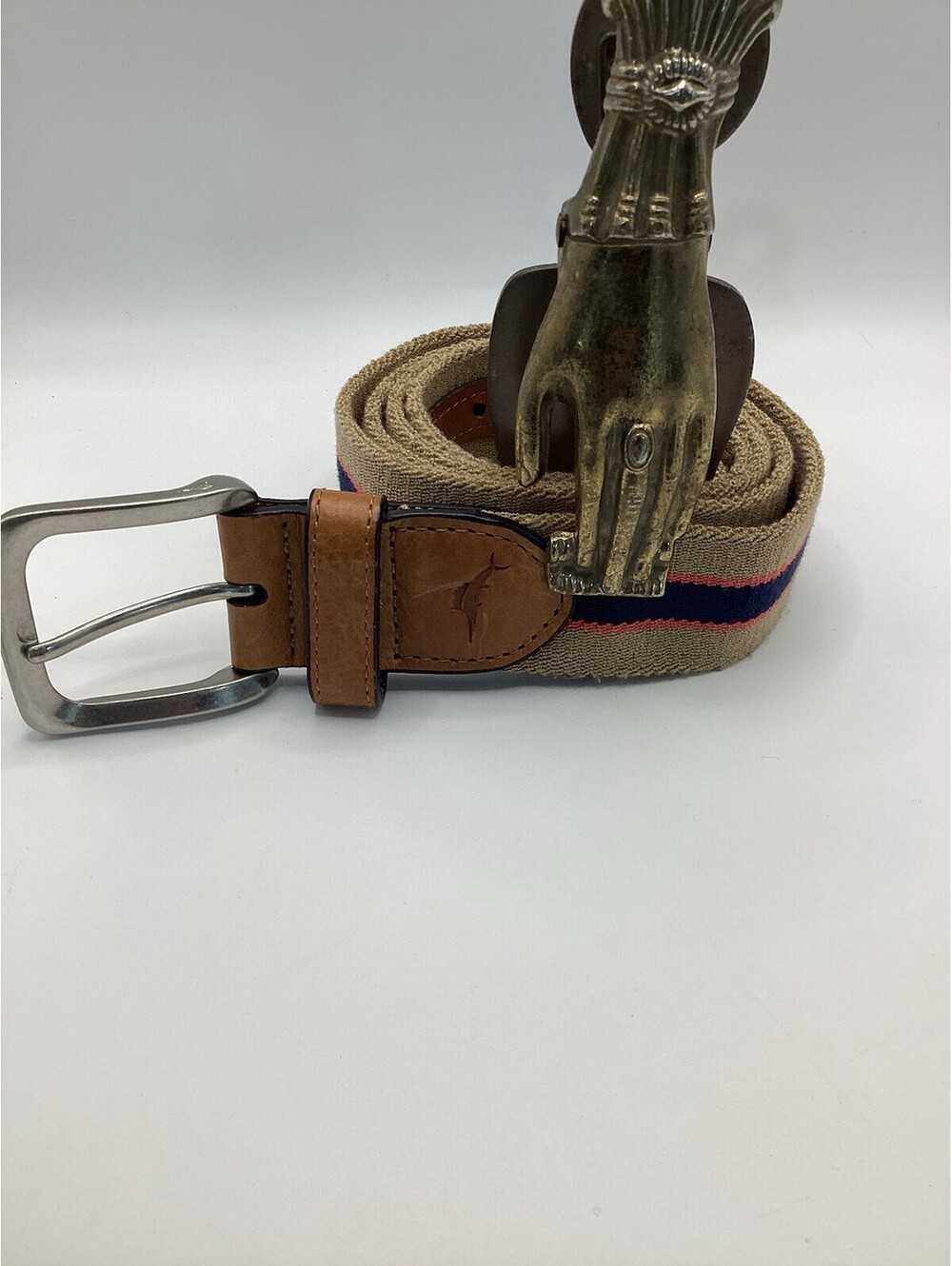 Tommy Bahama Striped Belt 38